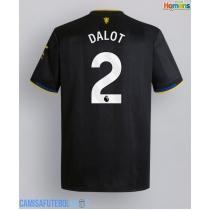Camisa de time de futebol Manchester United Diogo Dalot #2 Replicas 3º Equipamento 2025-26 Manga Curta